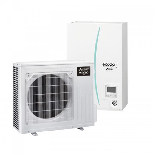 Pompa ciepła ECODAN Eco Inverter Hyper Heating SUZ-SHW-VAH + Hydrobox EHSD-D / ERSD-D