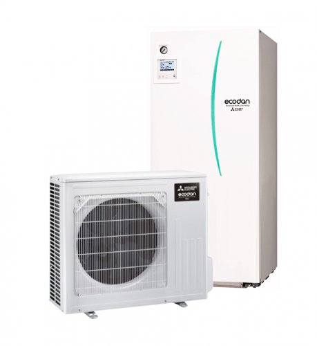 Pompa ciepła ECODAN Eco Inverter Hyper Heating SUZ-SHW-VAH + Cylinder EHST-D/ERST-D