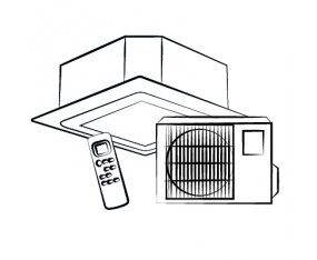 Klimatyzatory kasetonowe