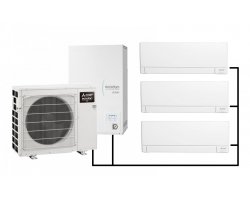 Pompa ciepła ECODAN Multisplit PXZ  +  Hydrobox EHSD-E