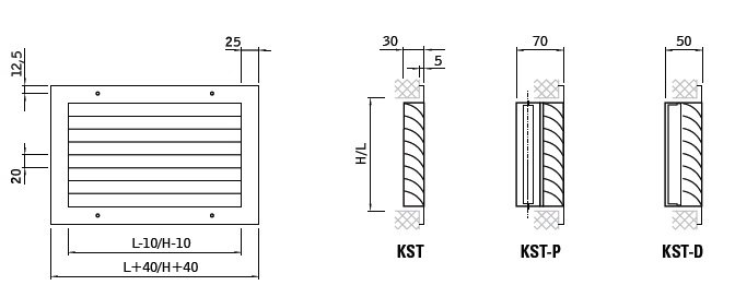 Kratka wentylacyjna KST
